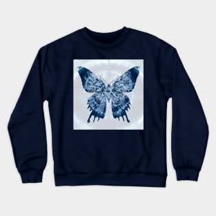 Butterfly Tie-Dye Mandala Crewneck Sweatshirt